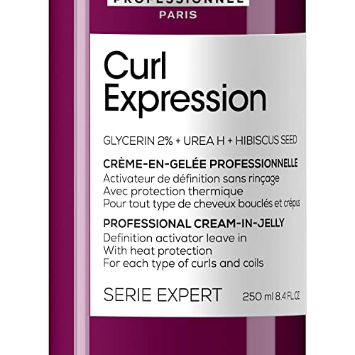 L'Oréal Professionnel, Soins Sans Rinçage pour Cheveux Ondulés/Bouclés/Frisés/Crépus, Hydratation & Définition des Boucles, Thermoprotection, Sans Effet Carton