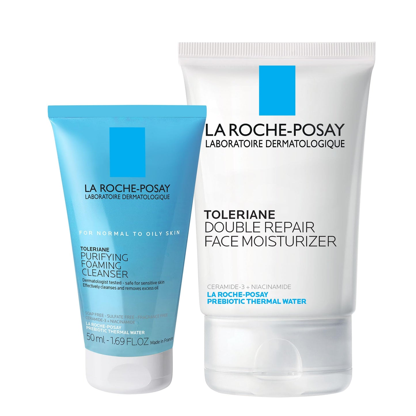 La Roche-Posay Toleriane Double Repair Face Moisturizer | Crème hydratante quotidienne pour le visage avec céramide et niacinamide pour tous les types de peau | Sans huile | Sans parfum