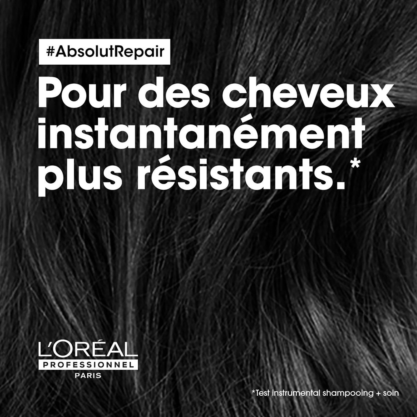 L'Oréal Professionnel, Shampoing Réparateur Instantané, Cheveux Secs & Abîmés, Nourrit Intensément la Fibre, Répare & Renforce les Zones Fragilisées, Absolut Repair, Serie Expert, 300ml