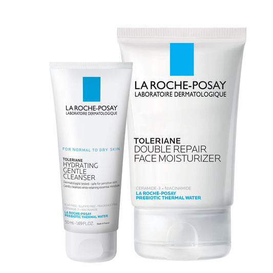 La Roche-Posay Toleriane Double Repair Face Moisturizer | Crème hydratante quotidienne pour le visage avec céramide et niacinamide pour tous les types de peau | Sans huile | Sans parfum