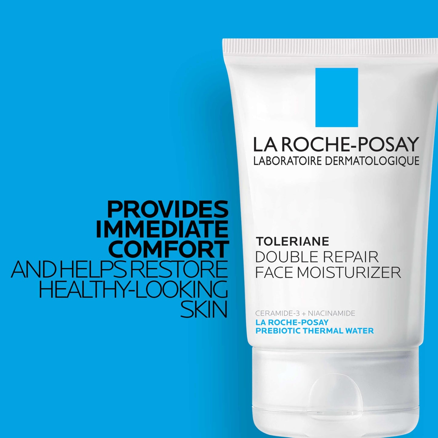 La Roche-Posay Toleriane Double Repair Face Moisturizer | Crème hydratante quotidienne pour le visage avec céramide et niacinamide pour tous les types de peau | Sans huile | Sans parfum