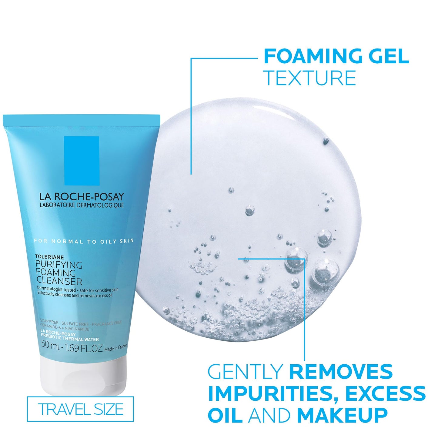 La Roche-Posay Toleriane Double Repair Face Moisturizer | Crème hydratante quotidienne pour le visage avec céramide et niacinamide pour tous les types de peau | Sans huile | Sans parfum