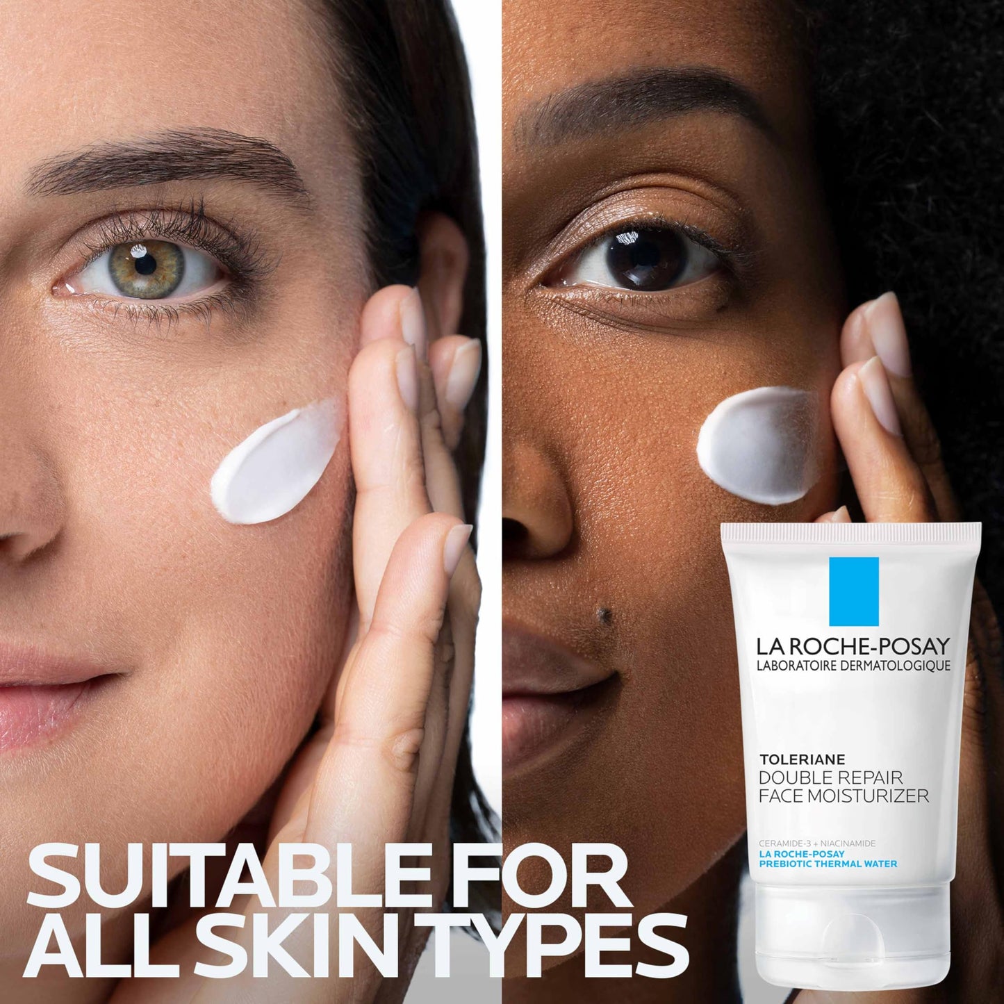 La Roche-Posay Toleriane Double Repair Face Moisturizer | Crème hydratante quotidienne pour le visage avec céramide et niacinamide pour tous les types de peau | Sans huile | Sans parfum